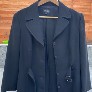 BCBG jacket Maxazria Size 12. Black. Made in USA.